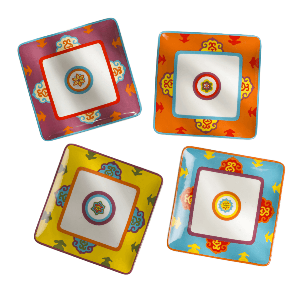 Galicia 8'' Square Salad Plates,Set of 4
