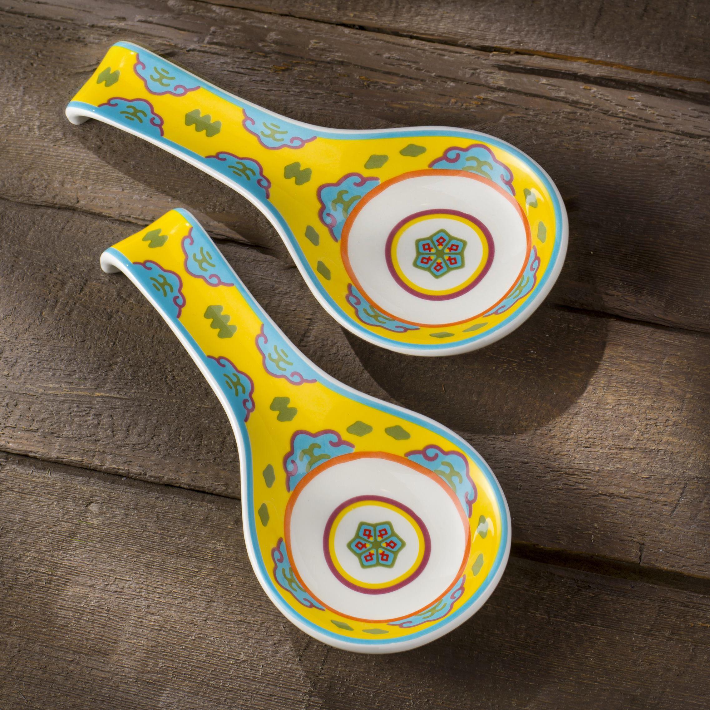 Galicia 2 Piece Spoon Rest Set - Euro Ceramica 