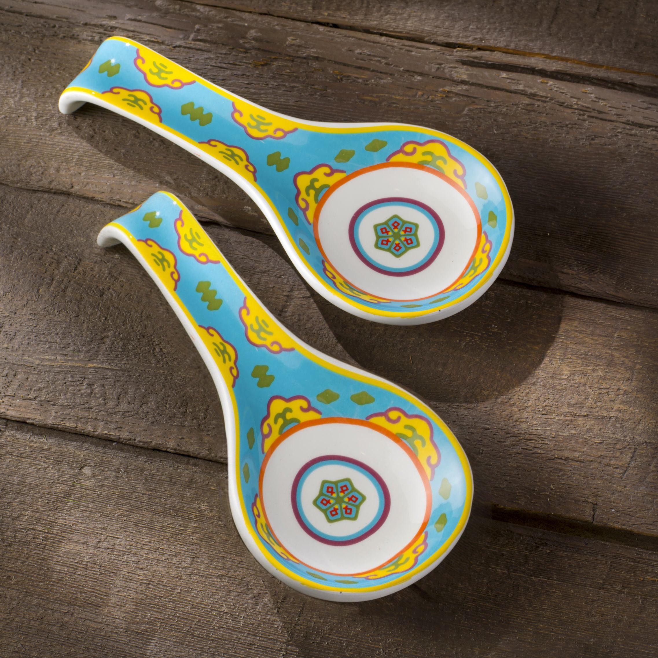 Galicia 2 Piece Spoon Rest Set - Euro Ceramica 