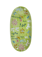 Primavera Handpainted Stoneware Oval Tray