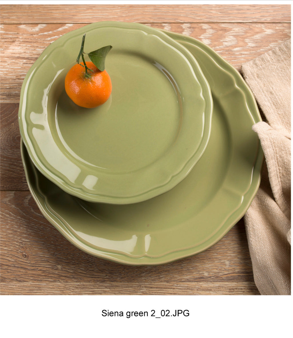 Siena Stoneware Bowls and Plates 16-Piece Dinnerware Set , Service for 4