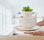 Chloe 4 Piece White Everyday Bowls Set