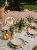Kea 12-Piece Stoneware Dinnerware Set – Reactive Glaze Plates & Bowls, Service for 4