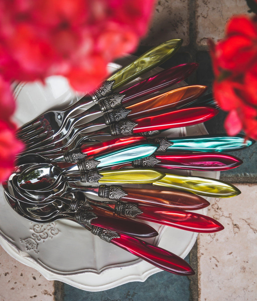 Laura Italian 5-Piece Flatware Place Setting - Euro Ceramica 