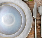 ClayBarn Nicole 12-Piece Stoneware Reactive Glaze Dinnerware Set , Service for 4