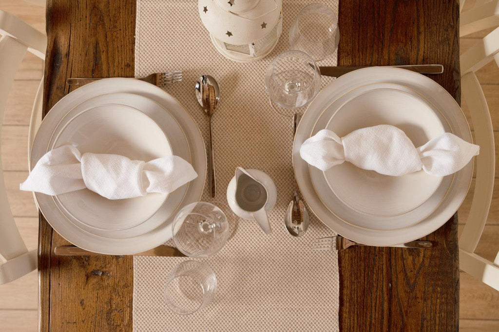 Neree 16 Piece Dinnerware Set - Modern Country Style Reactive Glaze - Euro Ceramica 