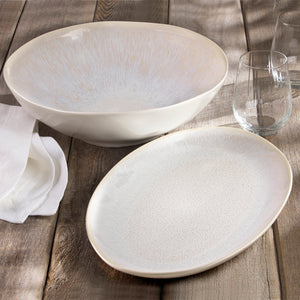 ClayBarn Nicole Stoneware Reactive Glaze 13.5-Inch Oval Serving Tray