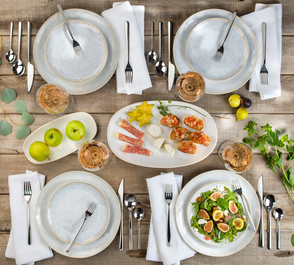 ClayBarn Nicole Stoneware Reactive Glaze 13.5-Inch Oval Serving Tray