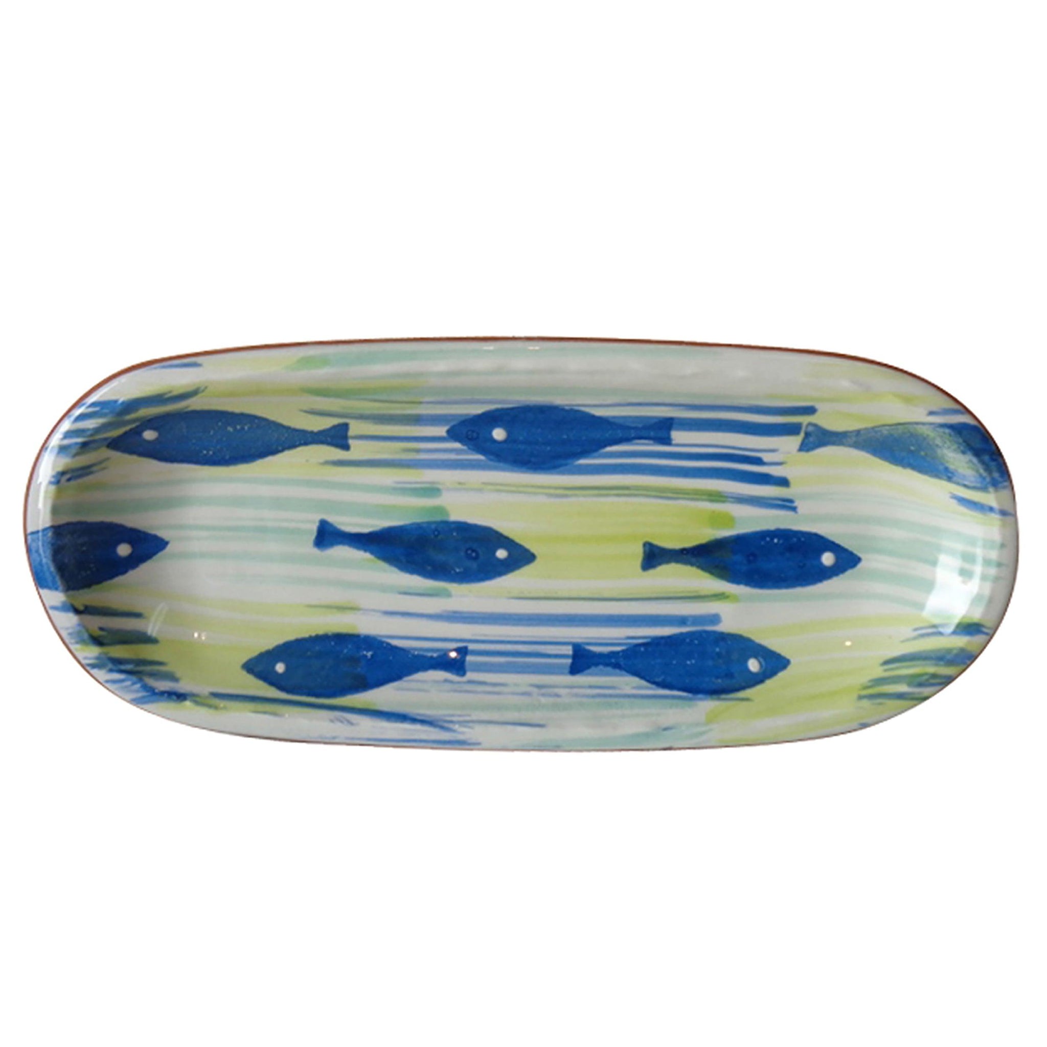 Pescador Oval Tray - Euro Ceramica 
