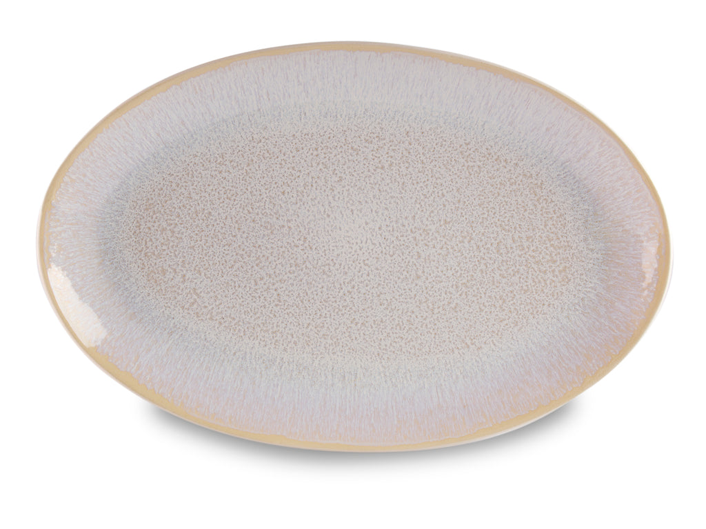 ClayBarn Nicole Stoneware Reactive Glaze 13.5-Inch Oval Serving Tray