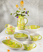 Primavera Handpainted Stoneware Pitcher
