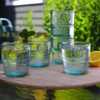 Euro Essential Stackable Recycled Glass Tumblers Set, Set of 6, Made in Spain