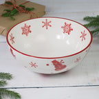 Winterfest Round Serving Bowl - Euro Ceramica 
