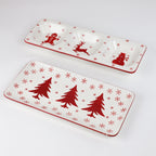 Winterfest Rectangular Platter - Euro Ceramica 