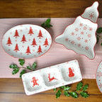 Winterfest Oval Platter - Euro Ceramica 