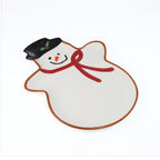 Winterfest Snowman Large Tray - Euro Ceramica 