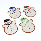 Winterfest Snowman 4 Piece Plate Set - Euro Ceramica 