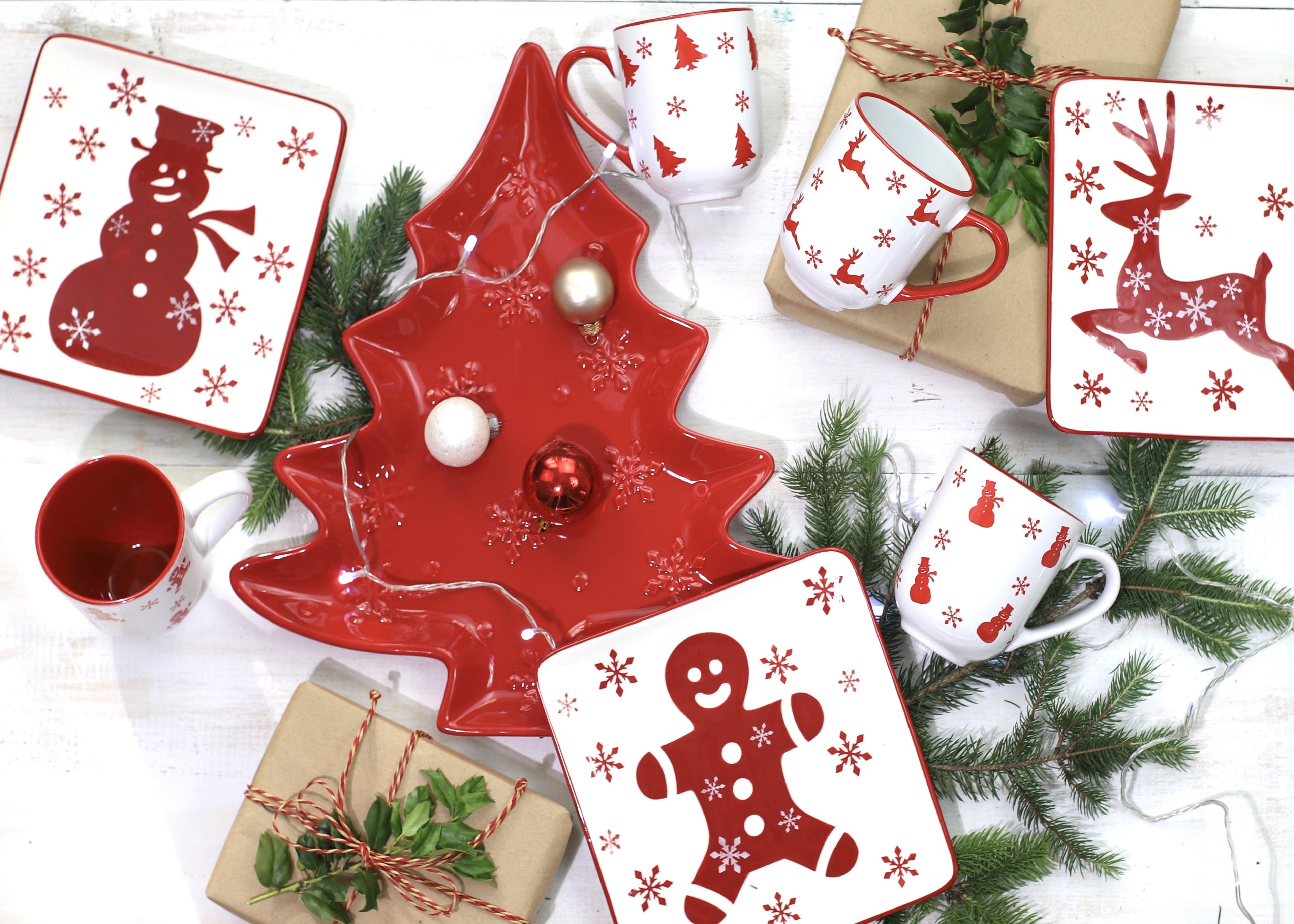 Winterfest  8-Inch Salad Plates | Dessert Plate, Set of 4