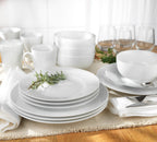 Claire Everyday Classic Rim 16 Piece Dinnerware Set, With Cereal Bowls Assorted - Euro Ceramica 