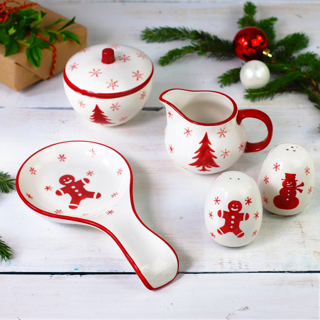 Winterfest 5 Piece Accessory Set - Euro Ceramica 