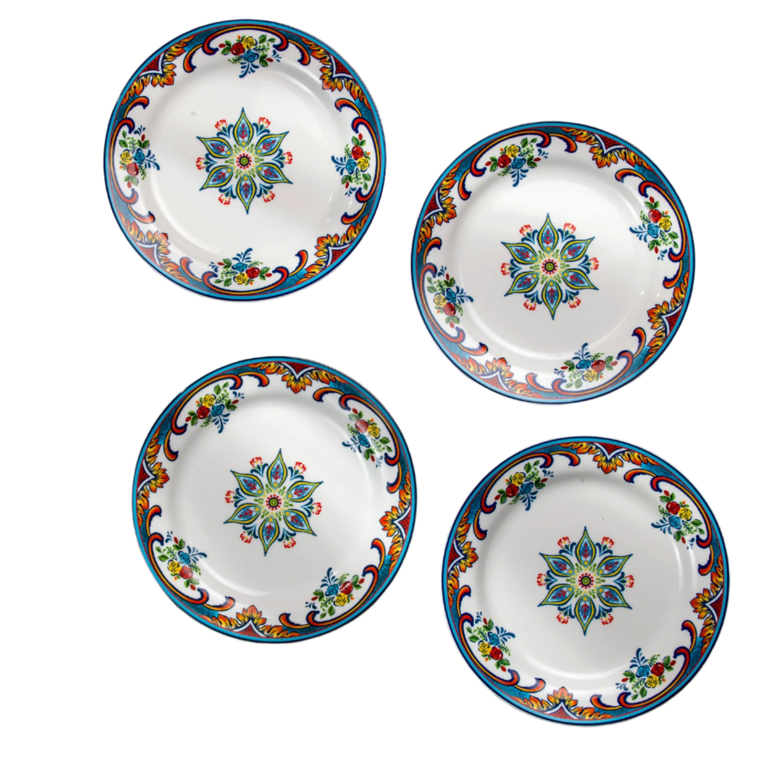 Zanzibar Stoneware  7.25'' Appetizers Plates, Set of 4