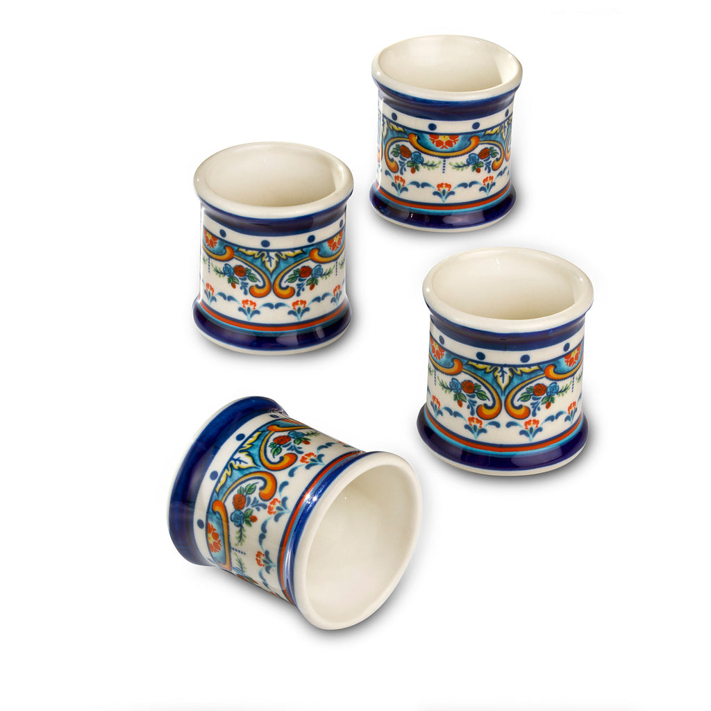 Zanzibar 4 Piece Stoneware Napkin Rings Set