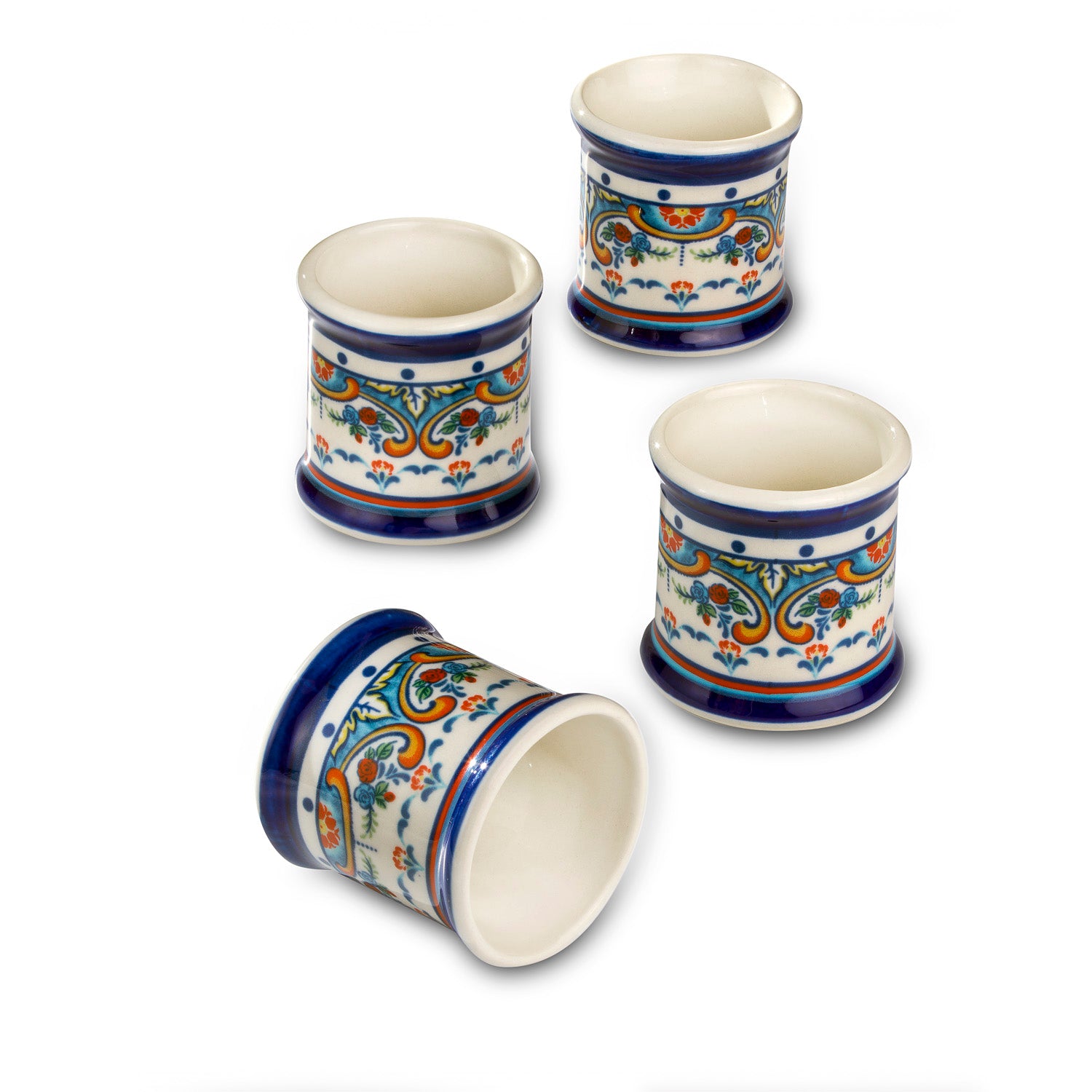 Zanzibar 4 Piece Stoneware Napkin Rings Set