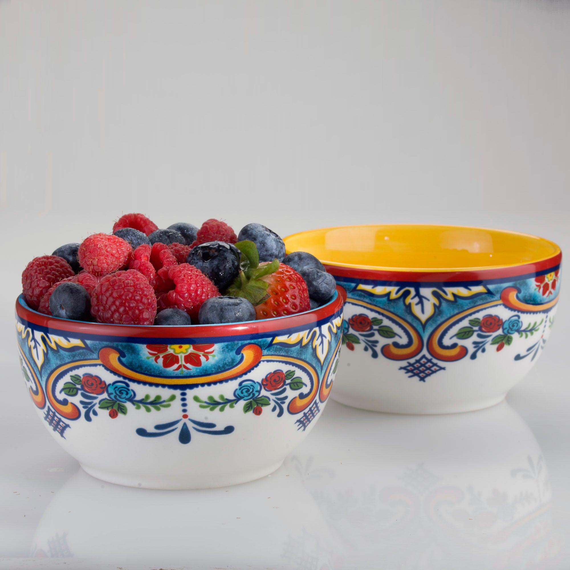 Zanzibar Chip & Dip - Small Bowls Set of 2 - Euro Ceramica 