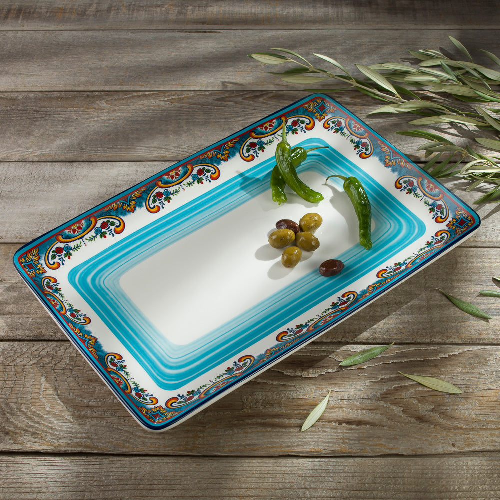 Zanzibar  Rectangular Platter - 16.5"