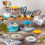Zanzibar 16 Piece Stoneware Dinnerware Set, Service for 4