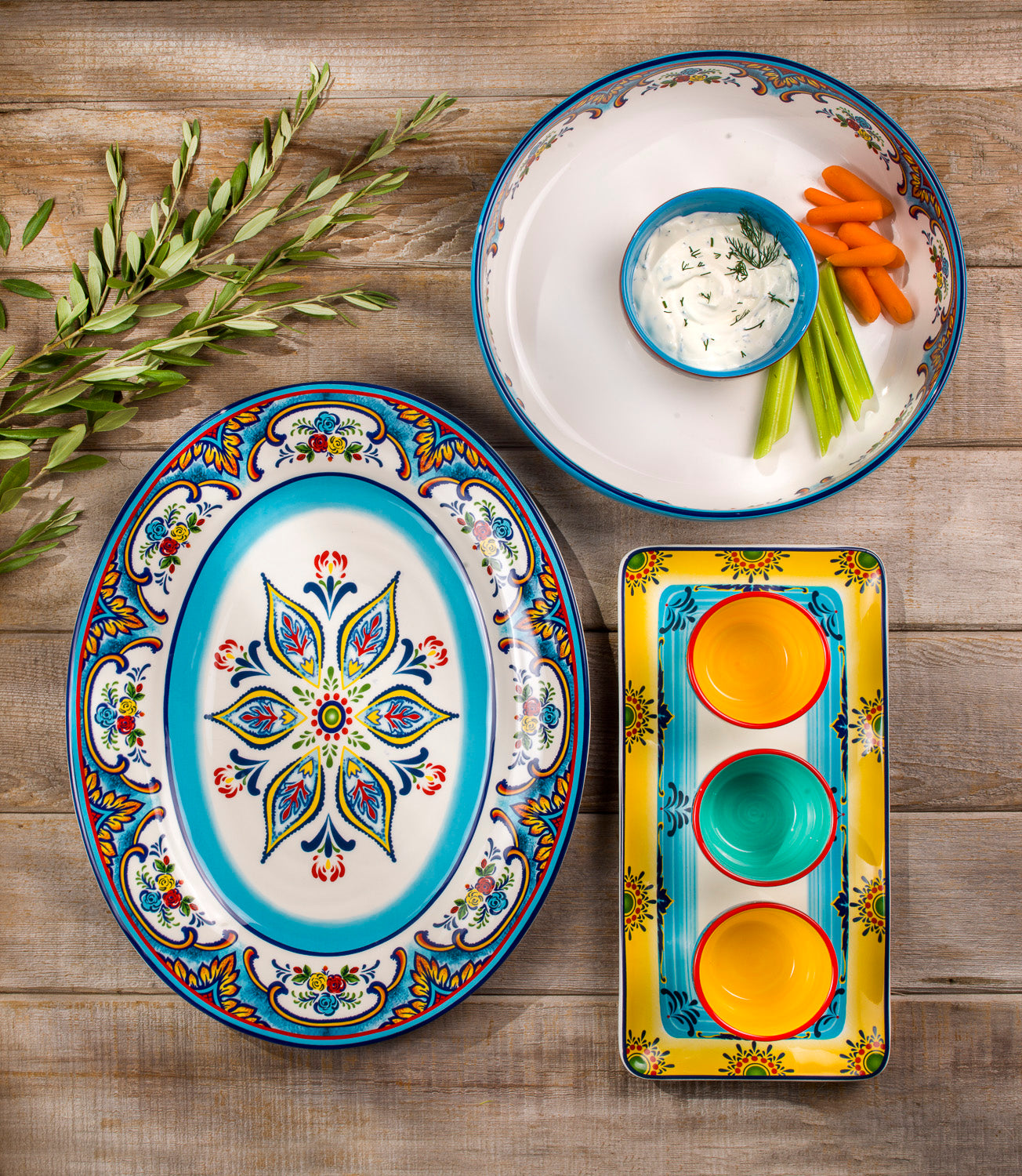 Zanzibar 18''  Large Oval Serving Platter
