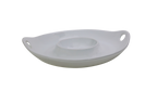 Euro Essential Classic White Chip and Dip Serving Platter