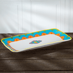 Galicia 15.8-Inch Rectangular Serving Tray | Appitizer Platter - Euro Ceramica 