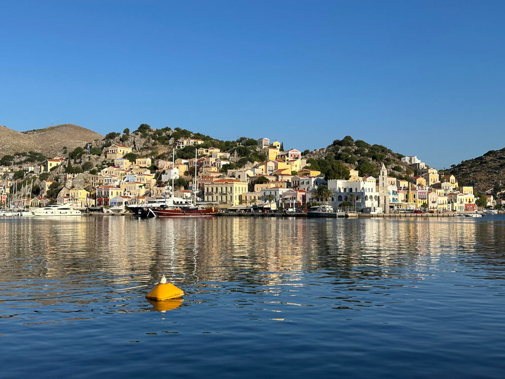 Symi 12 Piece Stoneware Reactive Glaze Dinnerware Set -  Turquoise