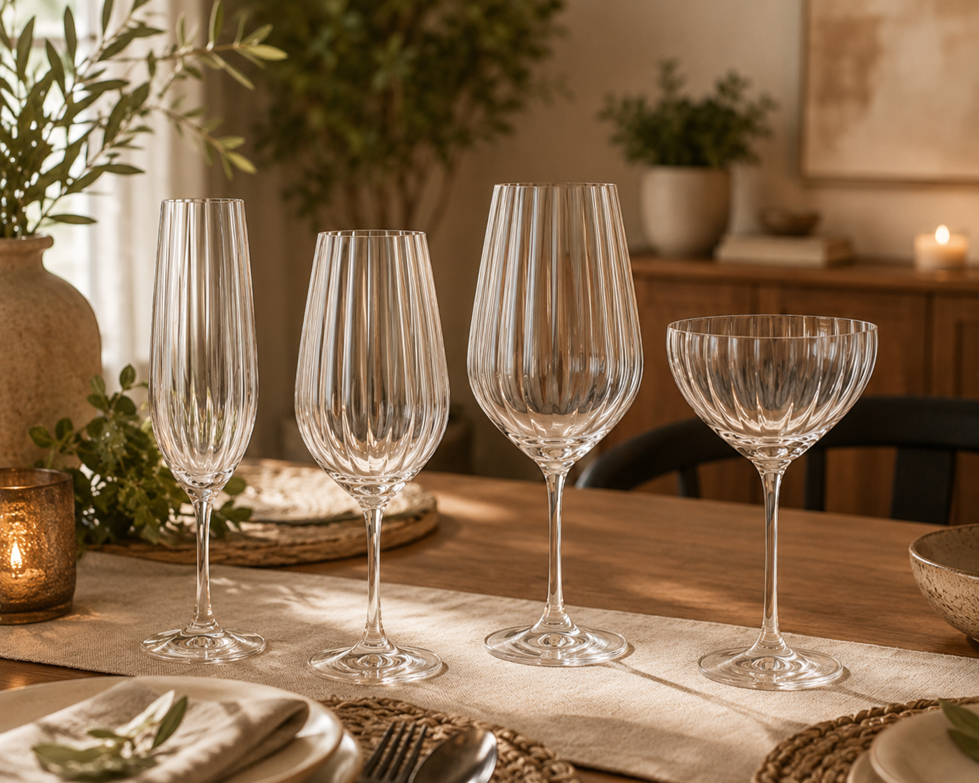 Waterfall Red Wine Glass  18.5 oz,  Set of 4