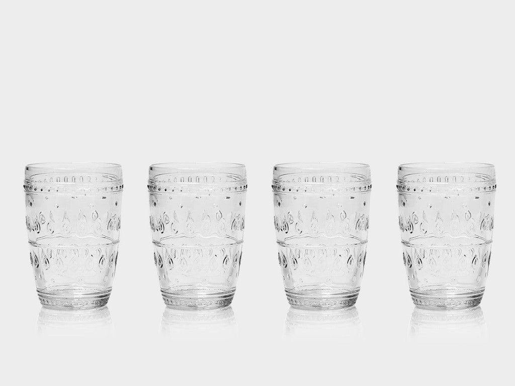 Fez Highball Glasses --Set of 4 - Euro Ceramica 