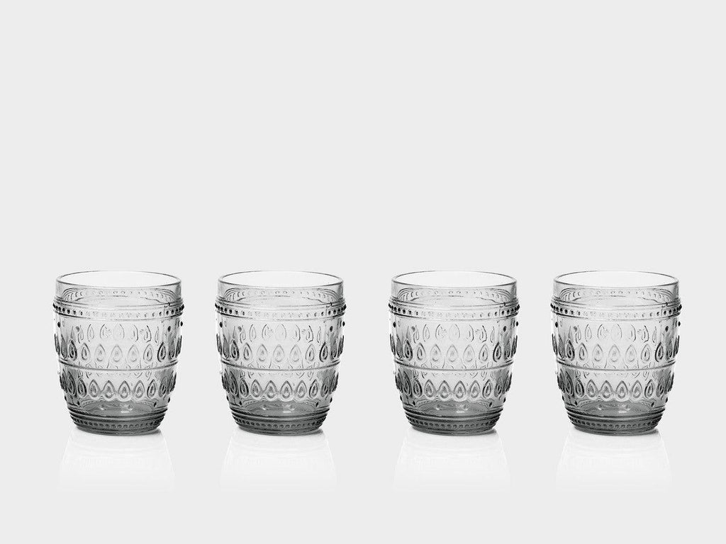 Fez 12 oz. Old Fashion Glasses, Set of 4 - Euro Ceramica 