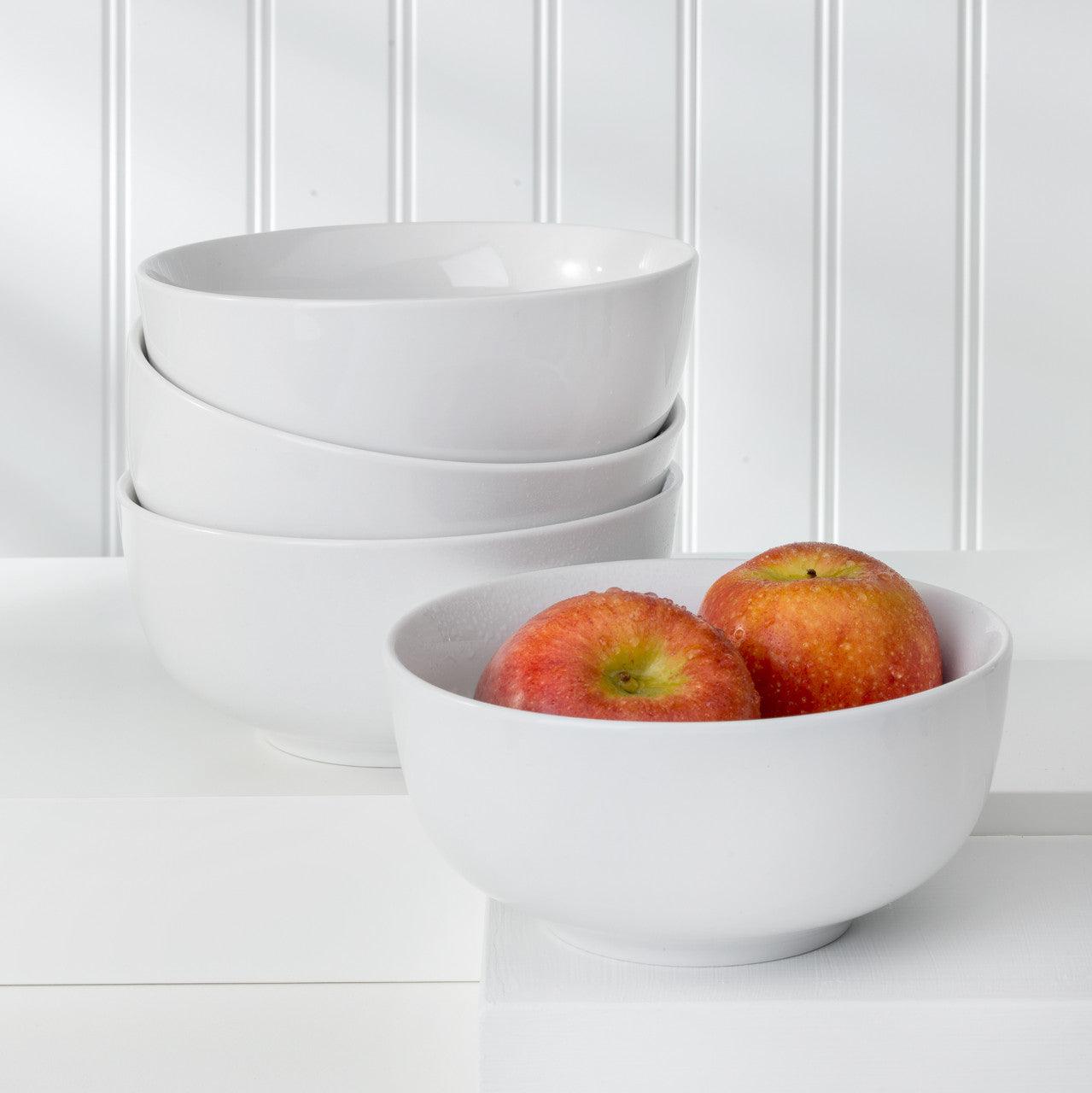 White Essential Cereal Bowls Set - Euro Ceramica 