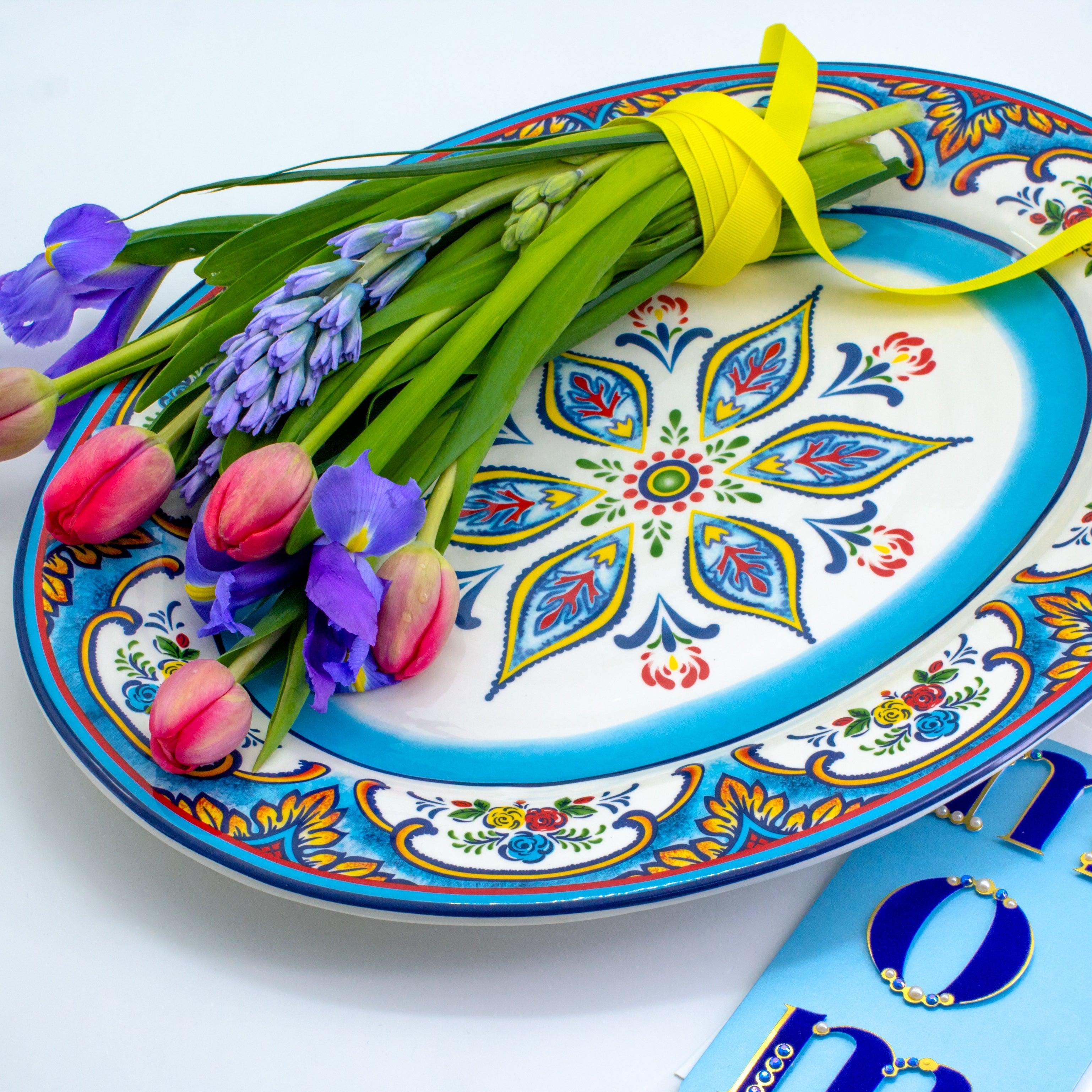 Zanzibar Oval Platter - Euro Ceramica 