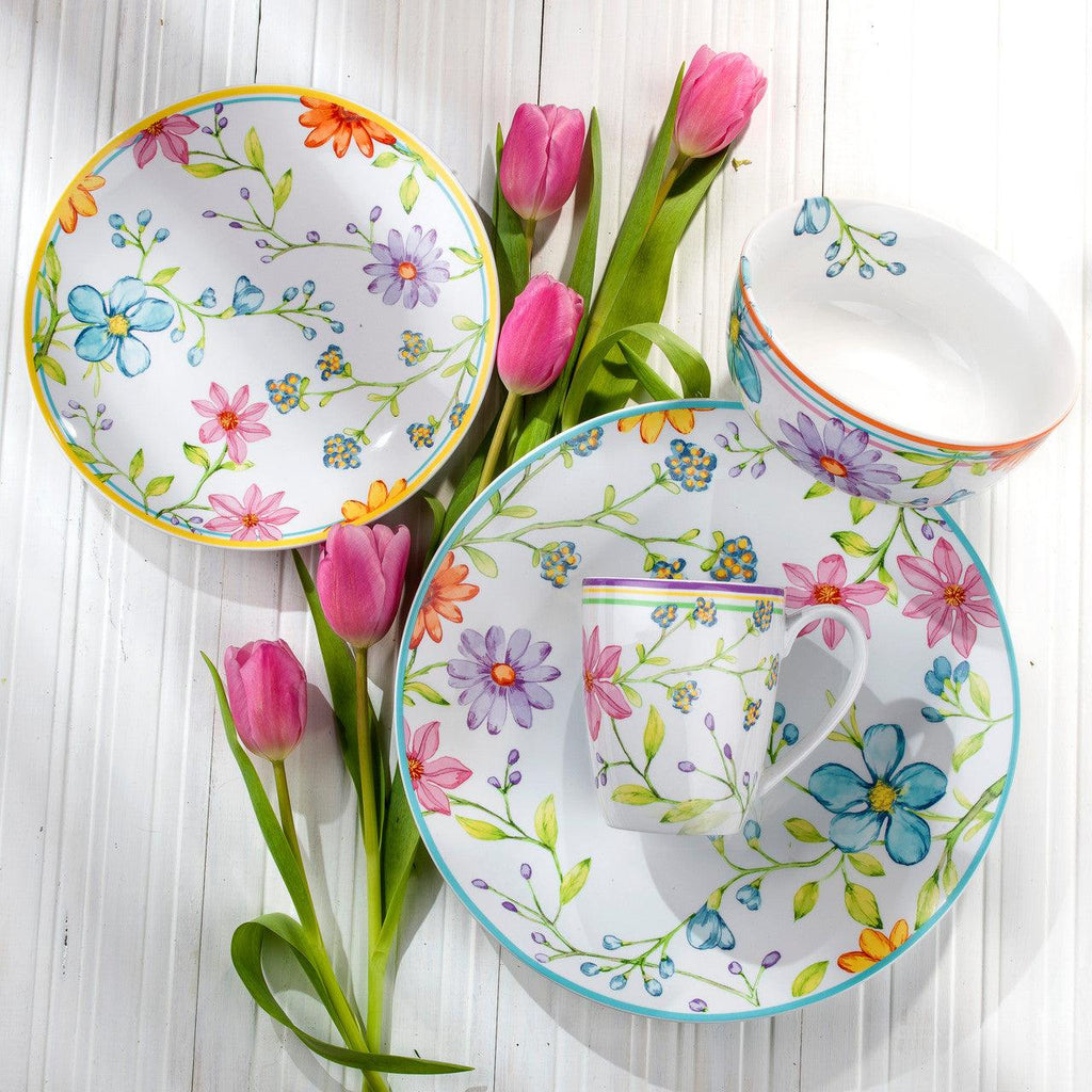 Charlotte 16 Piece Dinnerware Set - Euro Ceramica 