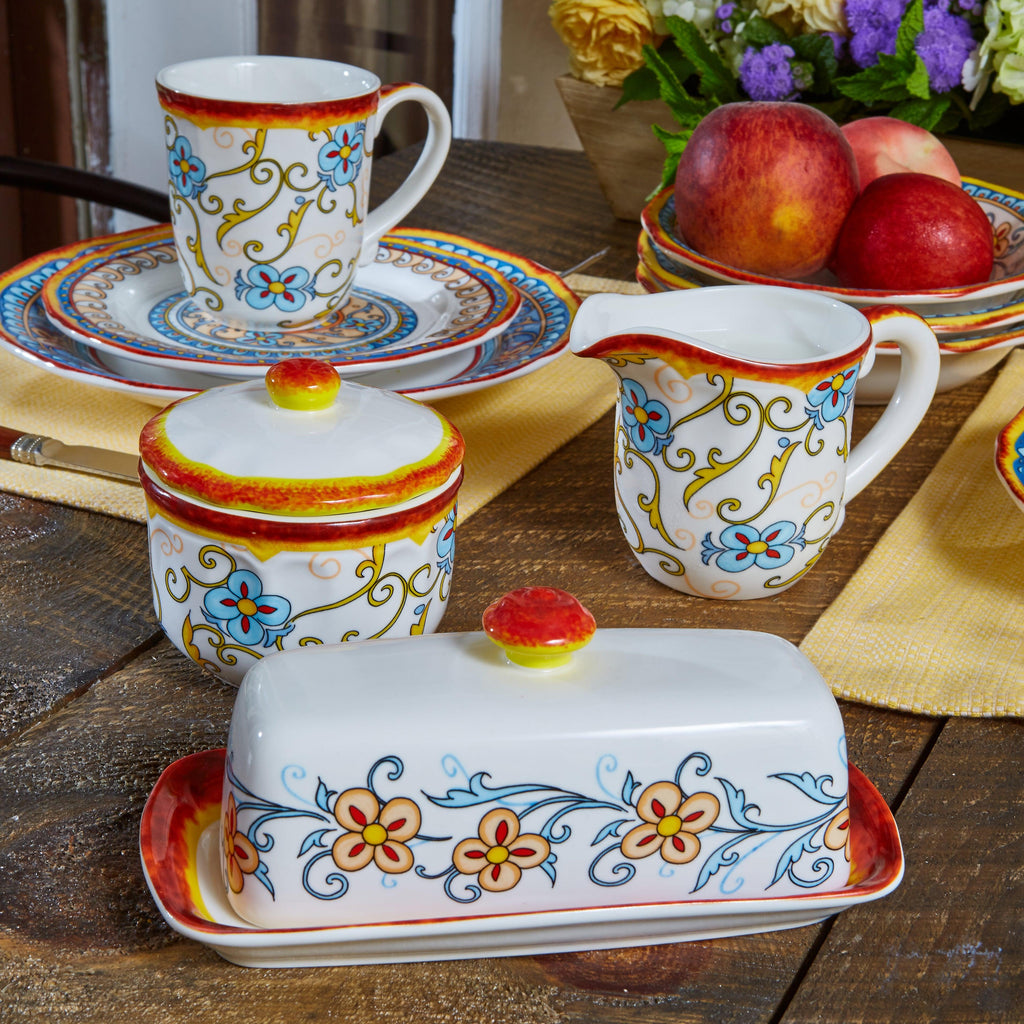 Duomo 3 Piece Breakfast Accessory Set - Euro Ceramica 