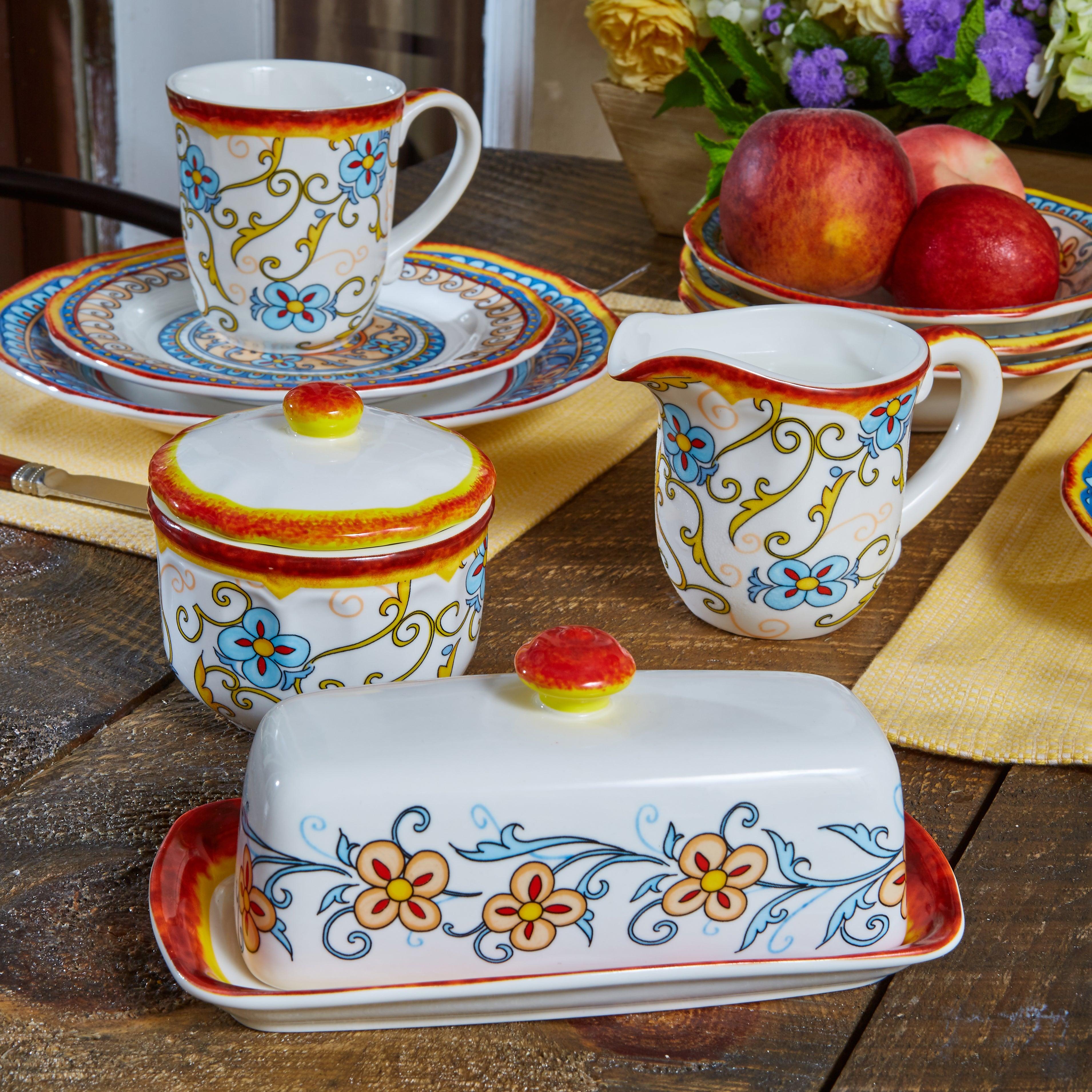 Duomo 3 Piece Breakfast Accessory Set - Euro Ceramica 