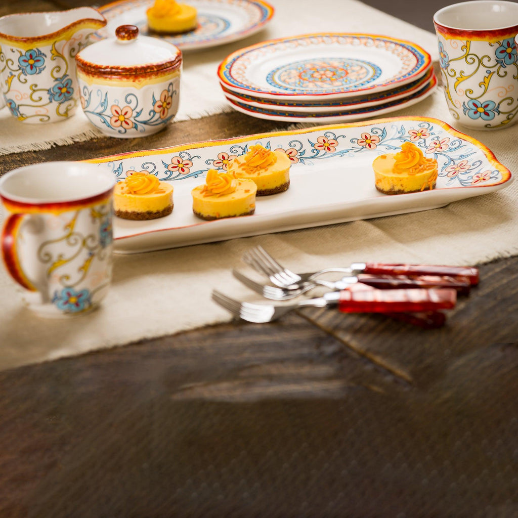 Duomo Rectangular Serving Tray - Euro Ceramica 