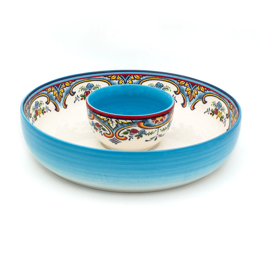 Zanzibar 2-Piece Chip and Dip Set - Euro Ceramica 