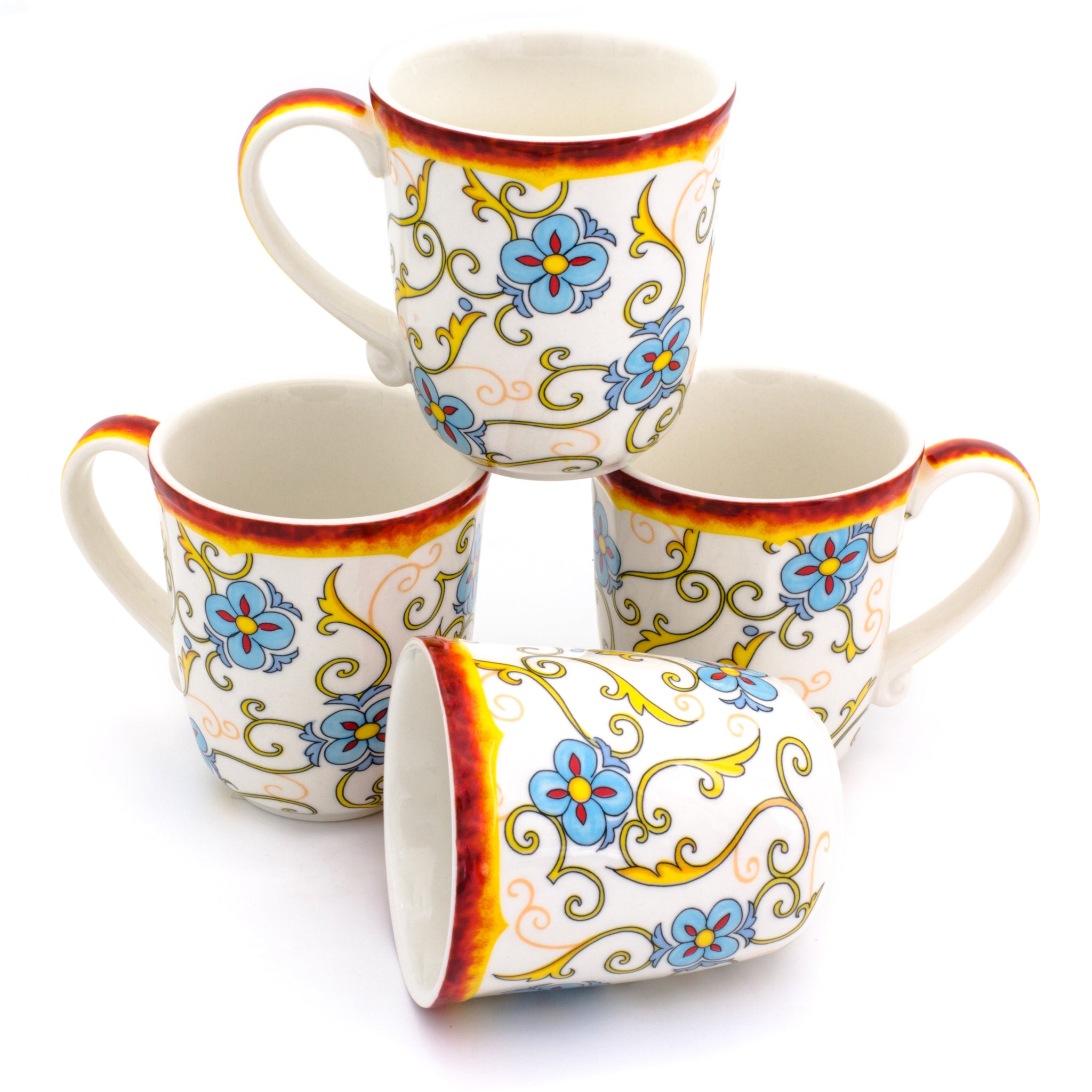 Duomo 4 Piece Mug Set - Euro Ceramica 
