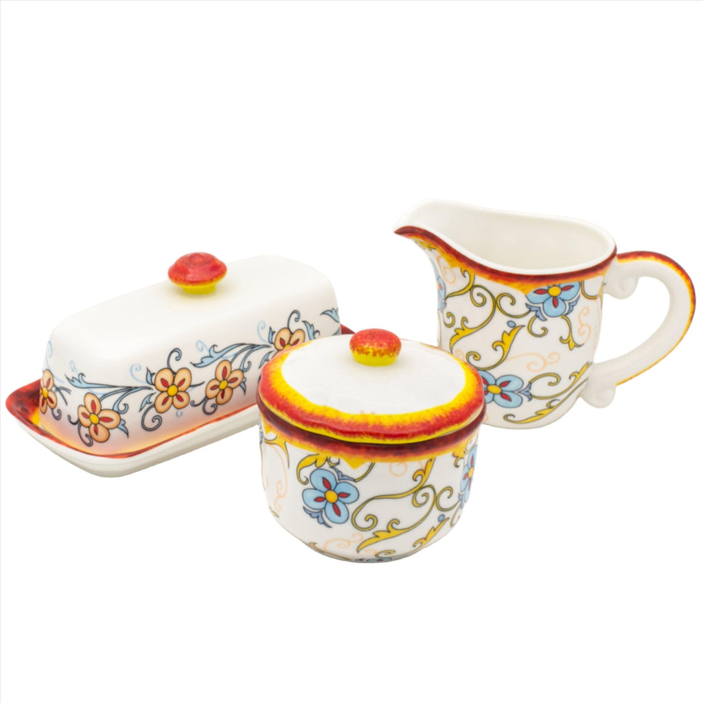 Duomo 3 Piece Breakfast Accessory Set - Euro Ceramica 