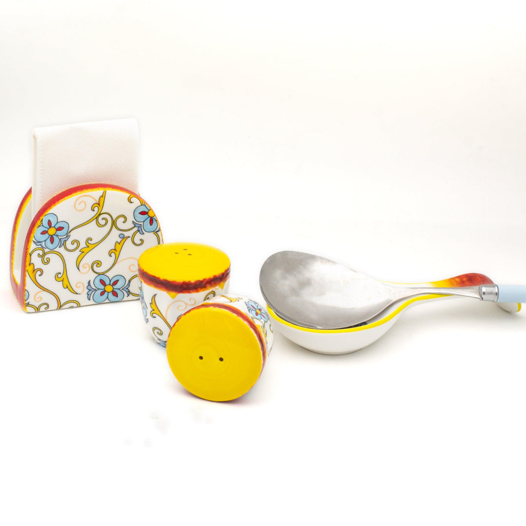 Duomo 4 Piece Table Accessory Set - Euro Ceramica 