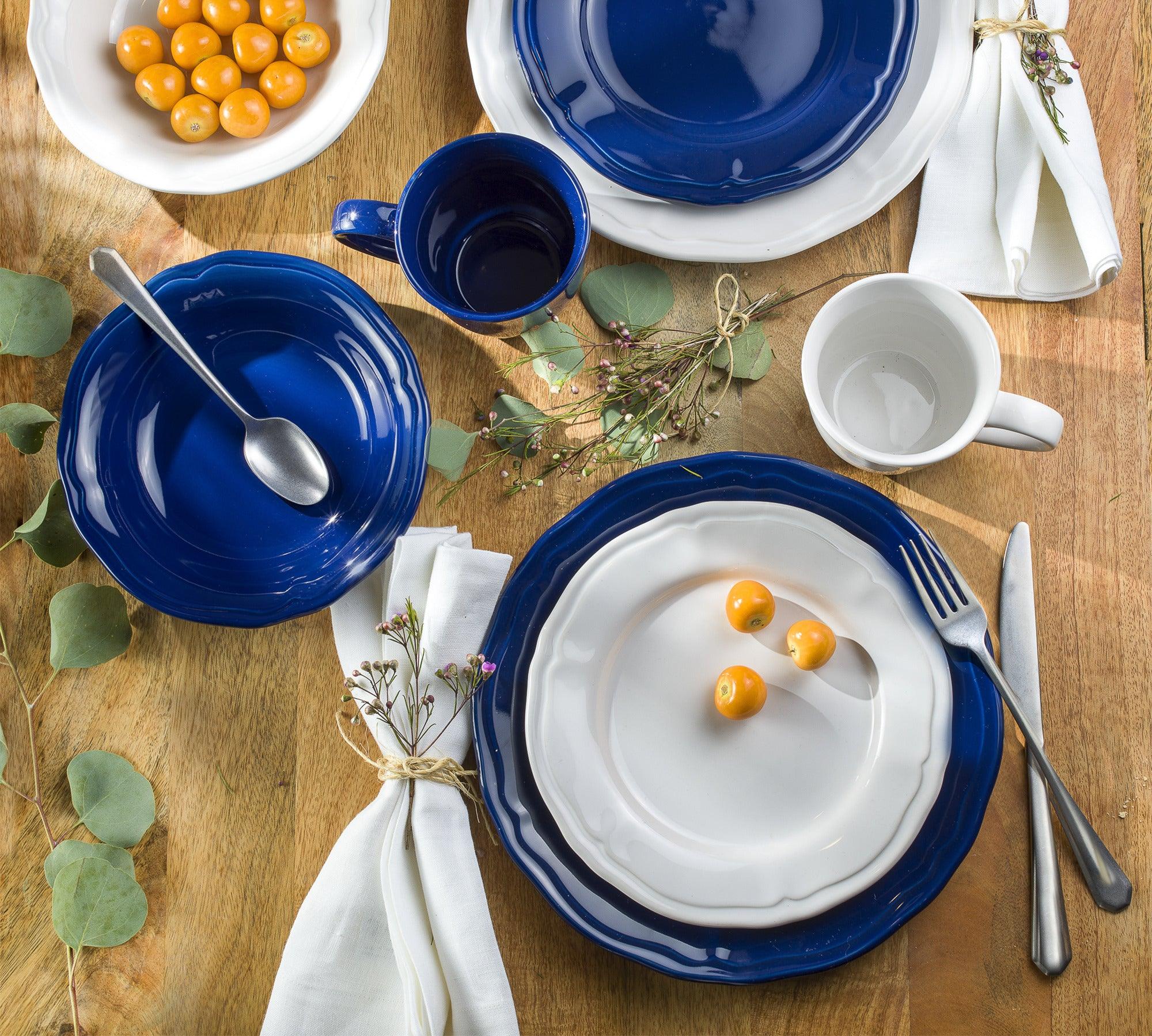 Siena 16 piece Dinnerware Set White - Euro Ceramica 