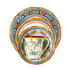 Duomo 4 Piece Dinner Plate Set - Euro Ceramica 