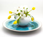 Grotto Aqua Decorative Platter - Euro Ceramica 